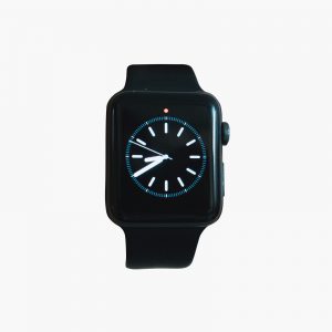 Apple Watch Series 4 Space Gray Aluminum Case with White Sport Band
